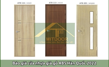 Báo giá cửa nhựa giả gỗ ABS Hàn Quốc 2022 tại Quy Nhơn